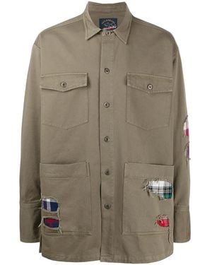 Paul & Shark Distressed Shirt Jacket - Green