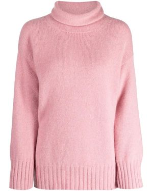 Pringle of Scotland Maglione A Collo Alto - Rosa