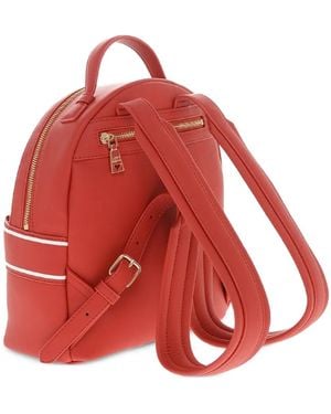 Moschino Love Logo-Print Backpack - Red