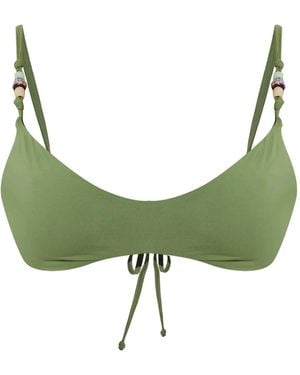 Bondeye Mika リバーシブル ビキニトップ - グリーン