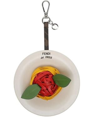 Fendi Anhänger im Nudeldesign - Weiß