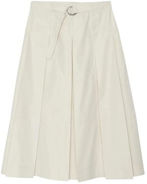 3.1 Phillip Lim Pleated Belted Skirt - ナチュラル