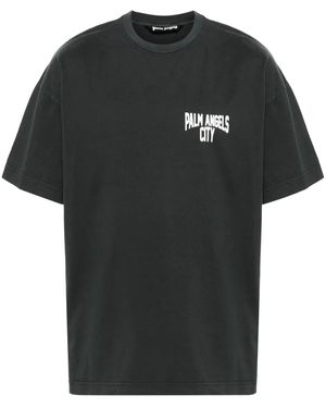 Palm Angels Pa City コットンtシャツ - ブラック