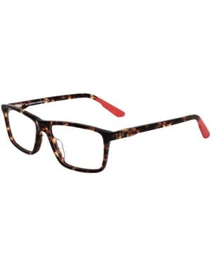 Under Armour Tortoiseshell-Effect Rectangle-Frame Glasses - White