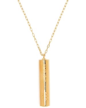 Ambush Battery-Charm Necklace - Metallic