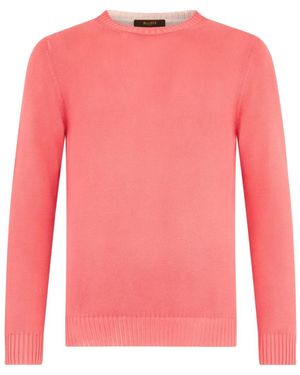 Moorer Cornelius Crew-Neck Jumper - Pink