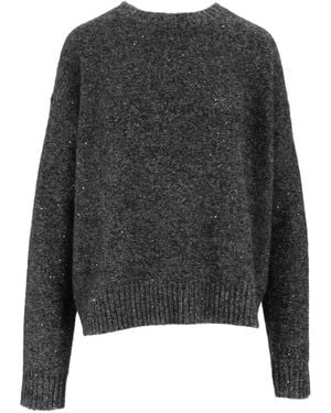 ELEH Pull À Manches Longues Et Sequins - Noir