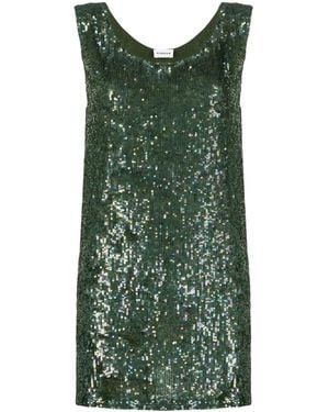 P.A.R.O.S.H. Sequin-Embellished Sleeveless Top - Green