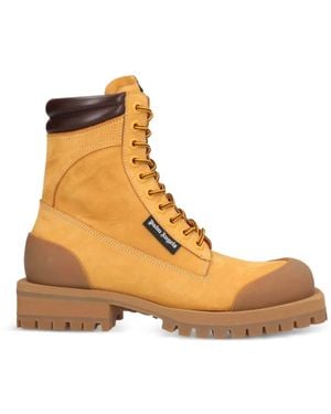 Palm Angels Lace-Up Hiking Boots - Natural
