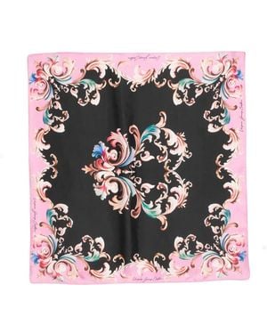 Versace Jeans Couture Floral-Print Scarf - Pink
