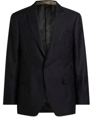 Etro Blazer À Simple Boutonnage - Noir