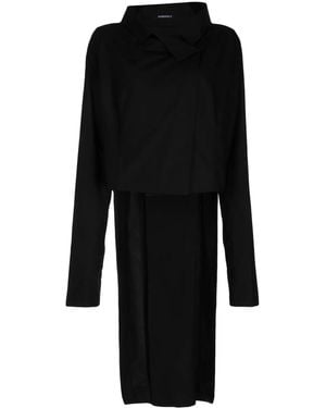 Rundholz Asymmetric Cotton Shirt - Black