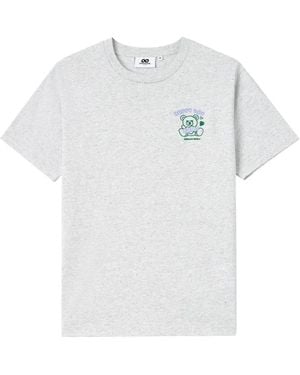 Chocoolate Bear-Print Cotton T-Shirt - White