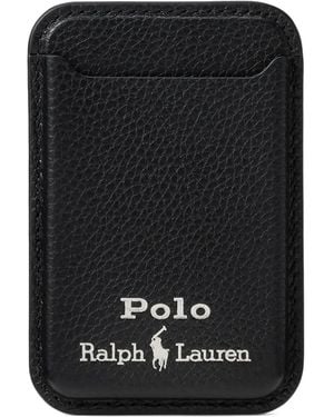 Polo Ralph Lauren Porte-Cartes En Cuir - Black
