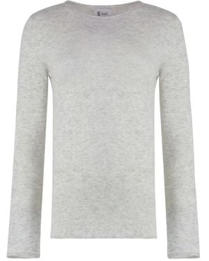 THE (Alphabet) Silk-Cashmere Blend Jumper - Grey