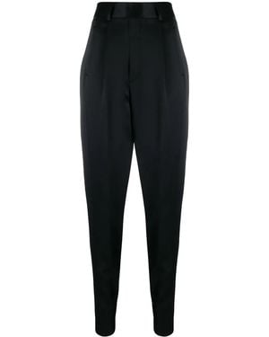 Saint Laurent High-Waisted Tapered Pants - Black