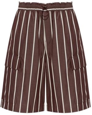 Rag & Bone Bermudas cargo Victoria a rayas - Morado