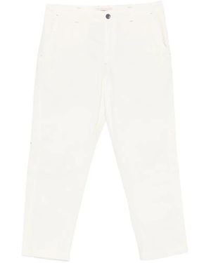 Murphy & Nye Logo-Patch Straight-Leg Trousers - White