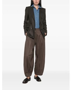 Tagliatore Double-Breasted Peaked-Lapel Jacket - Marron
