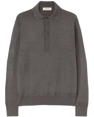 RETORI Long-Sleeve Polo Shirt - Grey