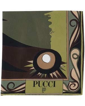 PUCCI Stella-print scarf - Verde