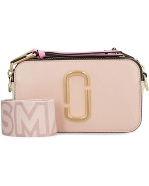 Marc Jacobs The Snapshot Leather Cross Body Bag - Pink