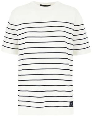 The Seafarer Gestreiftes T-Shirt - Weiß