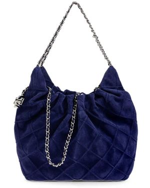 Tory Burch Bolso Shopper Fleming Mini - Azul