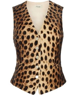 Temperley London Nemera Waistcoat - Brown
