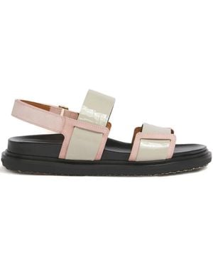 Marni Suede Strap Sandals - Multicolor