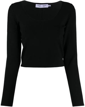 Proenza Schouler スクープネック プルオーバー - ブラック