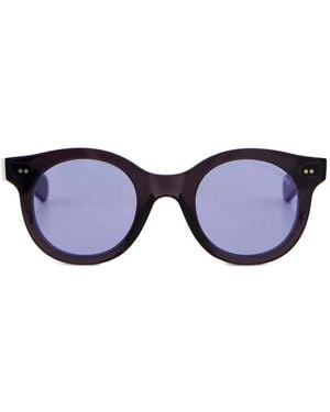 Cutler and Gross 1390 Pantos-Frame Sunglasses - Blue