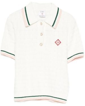 CASABLANCA Abito Stile Polo - Bianco