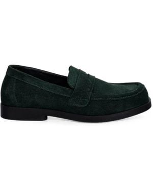 Fly London Anki534Fly Suede Loafers - Black