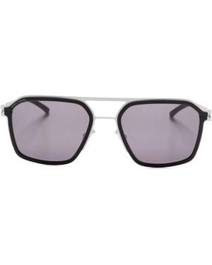 Mykita Gafas de sol Heritage con montura geométrica de x Rimowa - Metálico