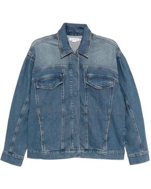 GOOD AMERICAN Chaqueta vaquera de manga larga - Azul
