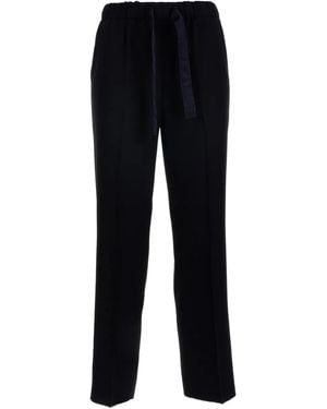 Via Masini 80 Drawstring-fastening Trousers - ブラック