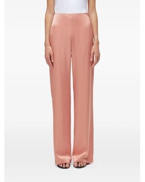 Blugirl Blumarine Satin Palazzo Trousers - Pink