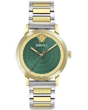 Versace V-Helix 40Mm Watch - Metallic