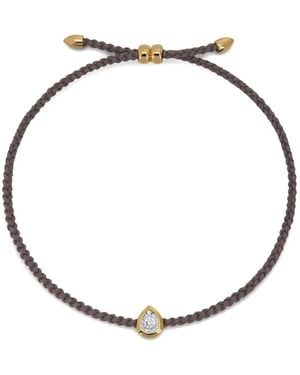 Monica Vinader Laboratory-Grown Pear-Diamond Bracelet - White