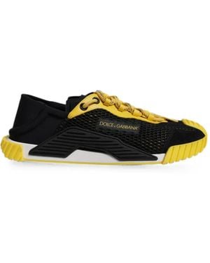 Dolce & Gabbana Ns1 Mesh-Panel Trainers - Black