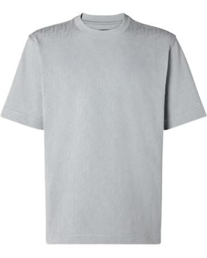 Fendi Short-Sleeve Ff-Pattern T-Shirt - Grey