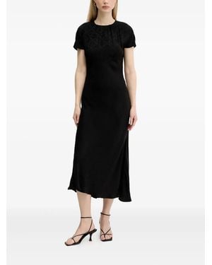 HUGO Printed Midi Dress - Black