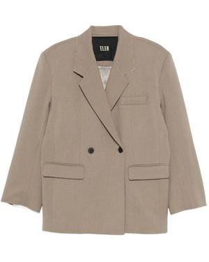 ELEH Double-Breasted Cotton Jacket - Natural