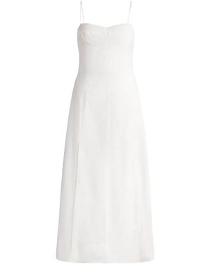 12 STOREEZ Split-Front Sundress - White