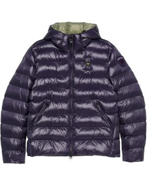 Blauer Hooded Quilted Jacket - Blue