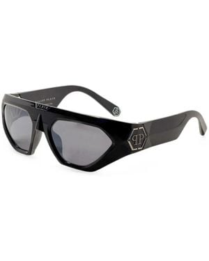 Philipp Plein Geometric-Frame Sunglasses - Black