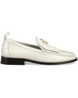 Karl Lagerfeld Leather Loafers - White