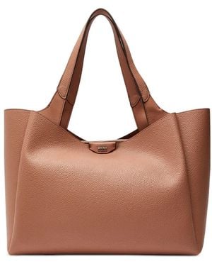 DKNY Logo-detail tote bag - Braun