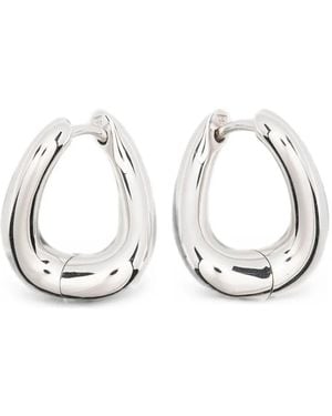Tom Wood Twist Hoop Earrings - White